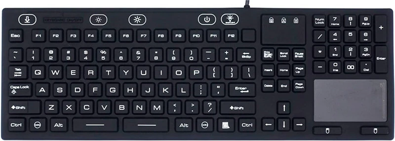 D-87Q Panel Mount Silicone Keyboard