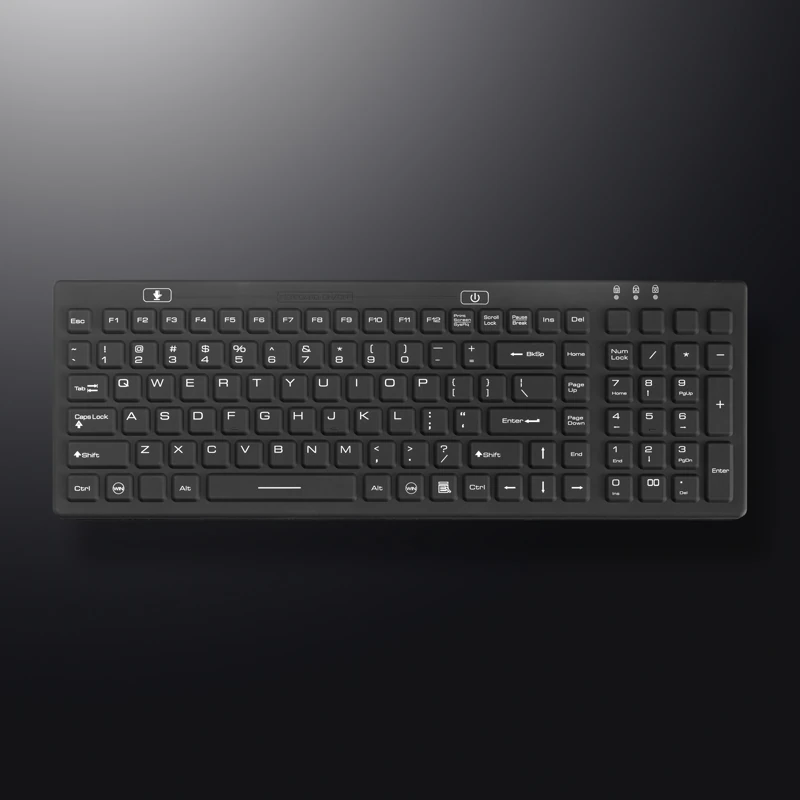 D-87W Panel Mount Silicone Keyboard