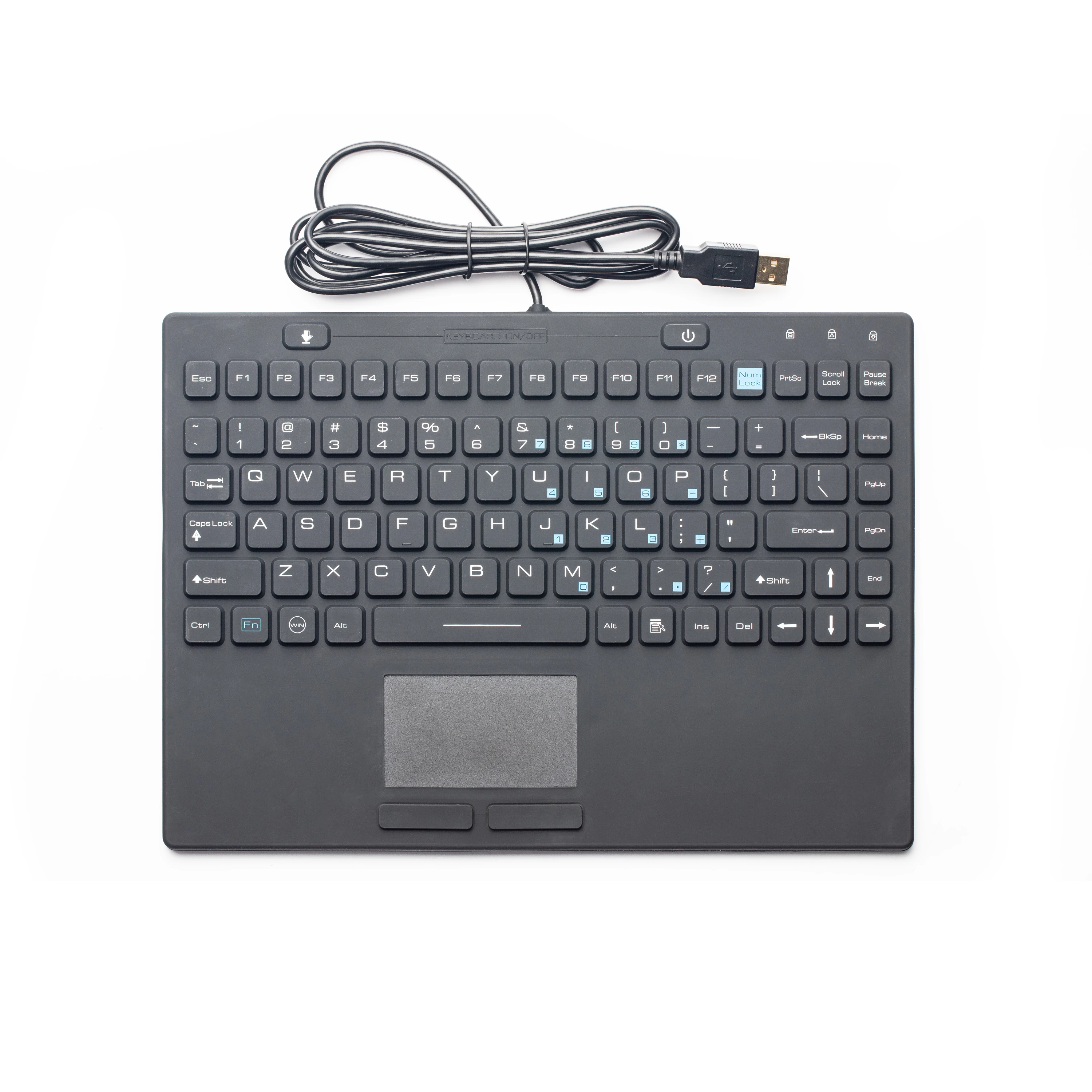 D-IN86KB Panel Mount Silicone Keyboard