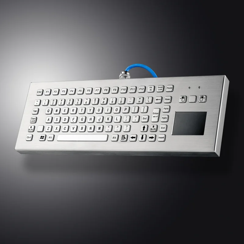 D-8611DESK stainless steel keyboard adapted for a CNEX-certified mining project