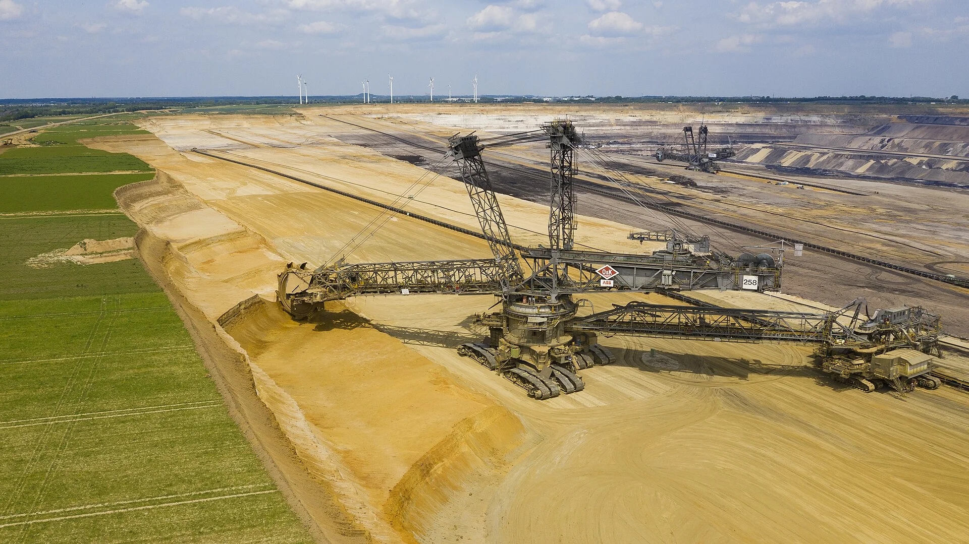 Bucket-wheel excavator at Garzweiler surface lignite mine, Germany
